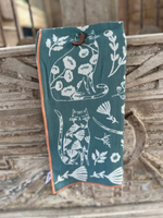 Double Cat Bloom Dish Towels