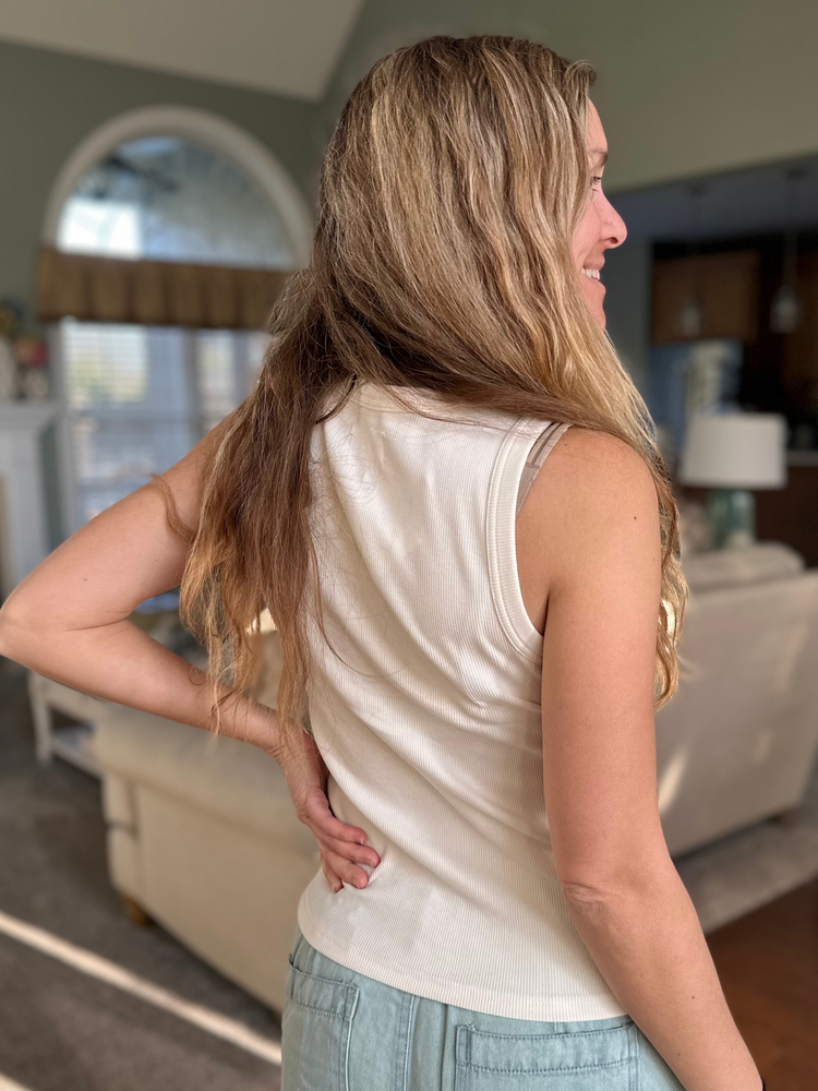 The Luella Tank in Ivory