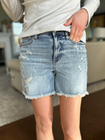 Judy Blue High Rise Distressed Shorts