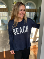 Navy Beach Sweater