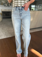 Judy Blue High Waisted Light Wash Straight Leg Jeans