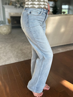 Judy Blue High Waisted Light Wash Straight Leg Jeans
