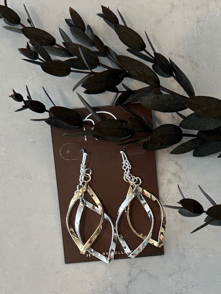Double Twisty Teardrop Earrings