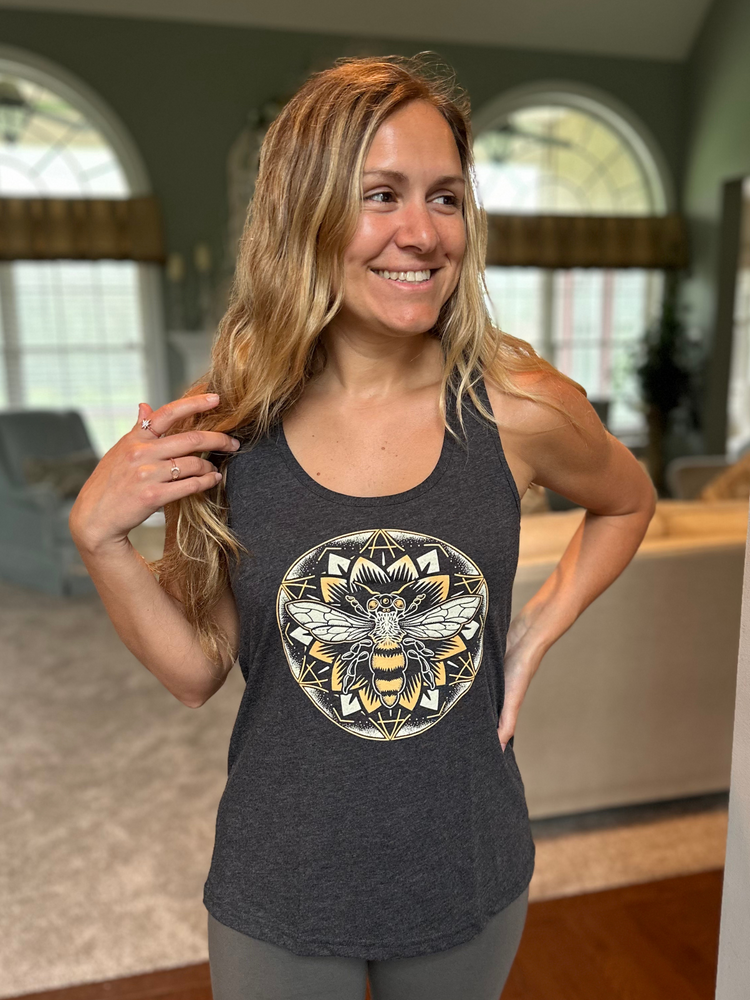 Bee Mandala Racerback Tank