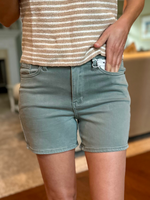 Judy Blue High Waisted Shorts in Stone Blue