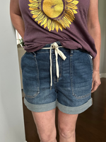 Judy Blue High Waisted Cuff Jogger Shorts