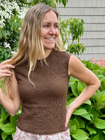 The Twila Tank in Chocolate