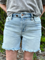 Judy Blue Double Button Cutoff Dad Shorts