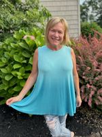 Ombre Dip Dye Tunic in Blue