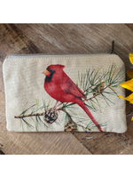 Cardinal Pine Wristlet