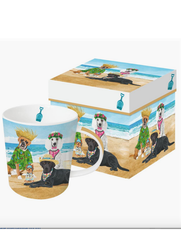 Dog's Beach Party Mug In A Box