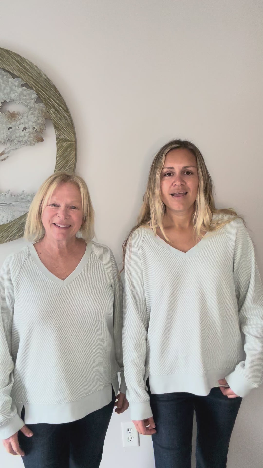 The Claire Sweatshirt in Dusty Blue