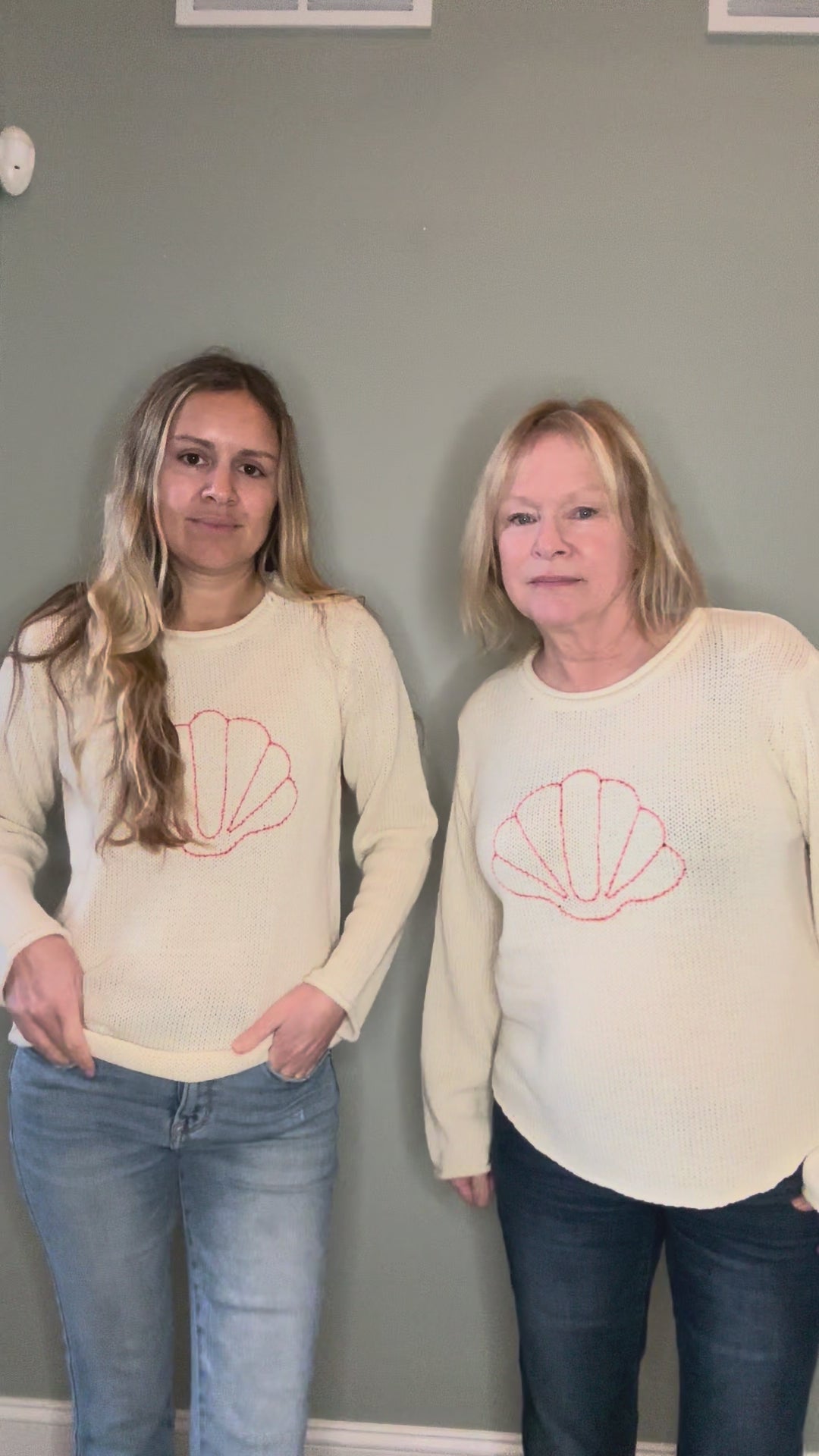 Seashell Sweater in Sandy Coral