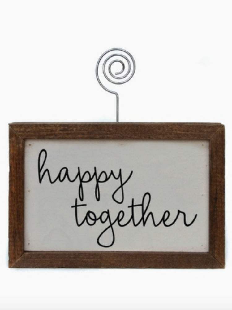 Happy Together Photo Frame Block - Wild Magnolia