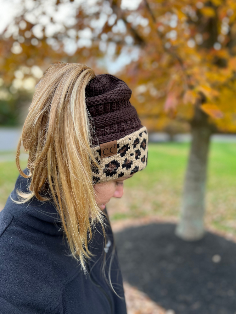 CC Messy Bun Beanie