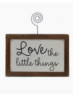 Love The Little Things Picture Frame Block