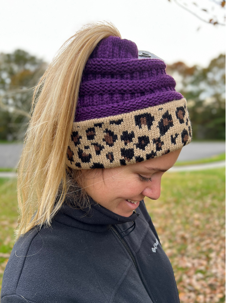 CC Messy Bun Beanie - Wild Magnolia