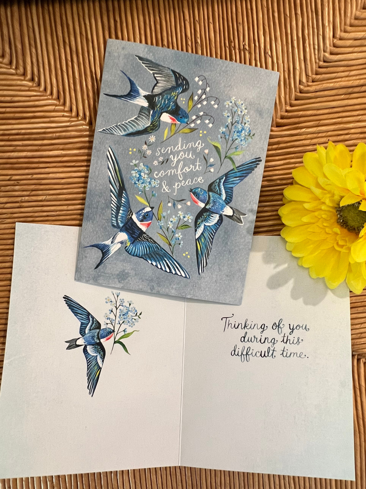 Comfort And Peace Sympathy Card