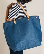 Large All Natural Jute Bag - Wild Magnolia