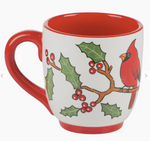 Cardinal and Holly Mug - Wild Magnolia