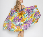 Tropical Floral Oversized Scarf - Wild Magnolia