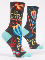 Sarcastic and Funny Crew Socks - Wild Magnolia