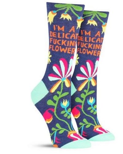 Sarcastic and Funny Crew Socks - Wild Magnolia