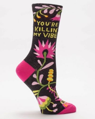 Sarcastic and Funny Crew Socks - Wild Magnolia