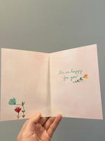 Boho Floral Congratulations Card - Wild Magnolia
