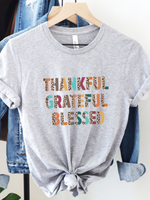 Thankful Grateful Blessed Graphic Tee
