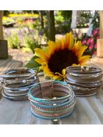 Mixed Media Magnetic Bracelet - Wild Magnolia