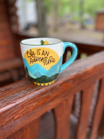 Life is an Adventure Mountain Mug - Wild Magnolia