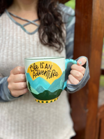 Life is an Adventure Mountain Mug - Wild Magnolia