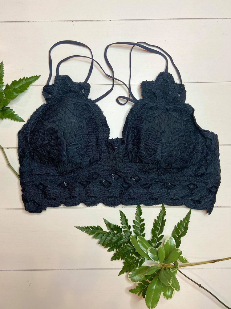 Ever So Soft Bralette in Charcoal - Wild Magnolia