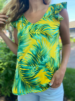 Tropical Vibes Top Curvy - Wild Magnolia