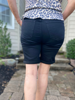 Judy Blue Black High Rise Bermuda Shorts - Wild Magnolia