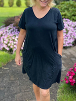 Everyday Black Mineral Wash Dress - Wild Magnolia
