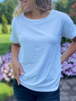Casual Everyday White Tee - Wild Magnolia