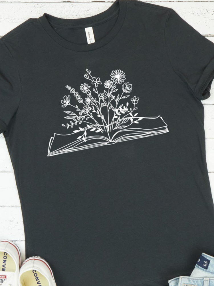 Wild Flower Book Graphic Tee