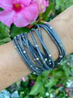 Gray Sparkle Magnetic Bracelet - Wild Magnolia