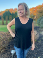 Scoop Neck Knit Tank Top - Wild Magnolia