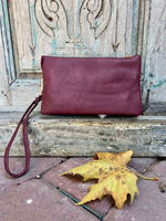 Riley Crossbody/Wristlet in Maroon