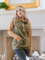 Harvest Wishes Double Hood Sweatshirt - Wild Magnolia