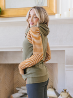 Harvest Wishes Double Hood Sweatshirt - Wild Magnolia