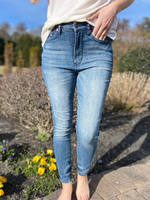 Judy Blue High Waist Contrast Wash Tummy Control Skinny Jeans