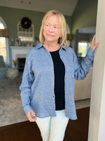 Linda Top in Dusty Denim - Wild Magnolia
