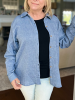 Linda Top in Dusty Denim - Wild Magnolia