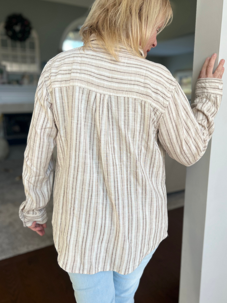 Tallulah Top in Burlap Safari - Wild Magnolia