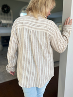 Tallulah Top in Burlap Safari - Wild Magnolia