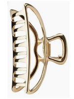 Open Shape Claw Clip - Gold